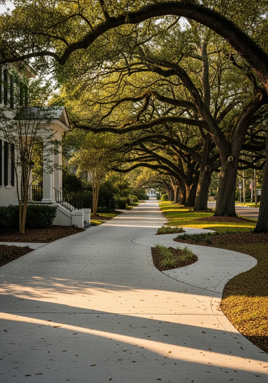 Typical Jacksonville residential street showing a mix of architectural styles with mature trees and well-maintained properties.